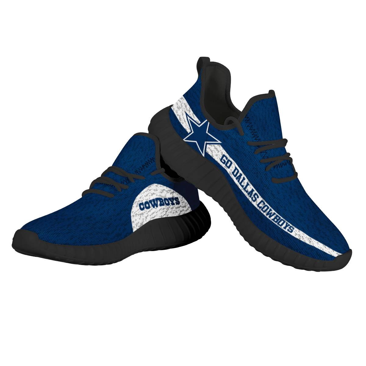 Women's NFL Dallas Cowboys Mesh Knit Sneakers/Shoes 008